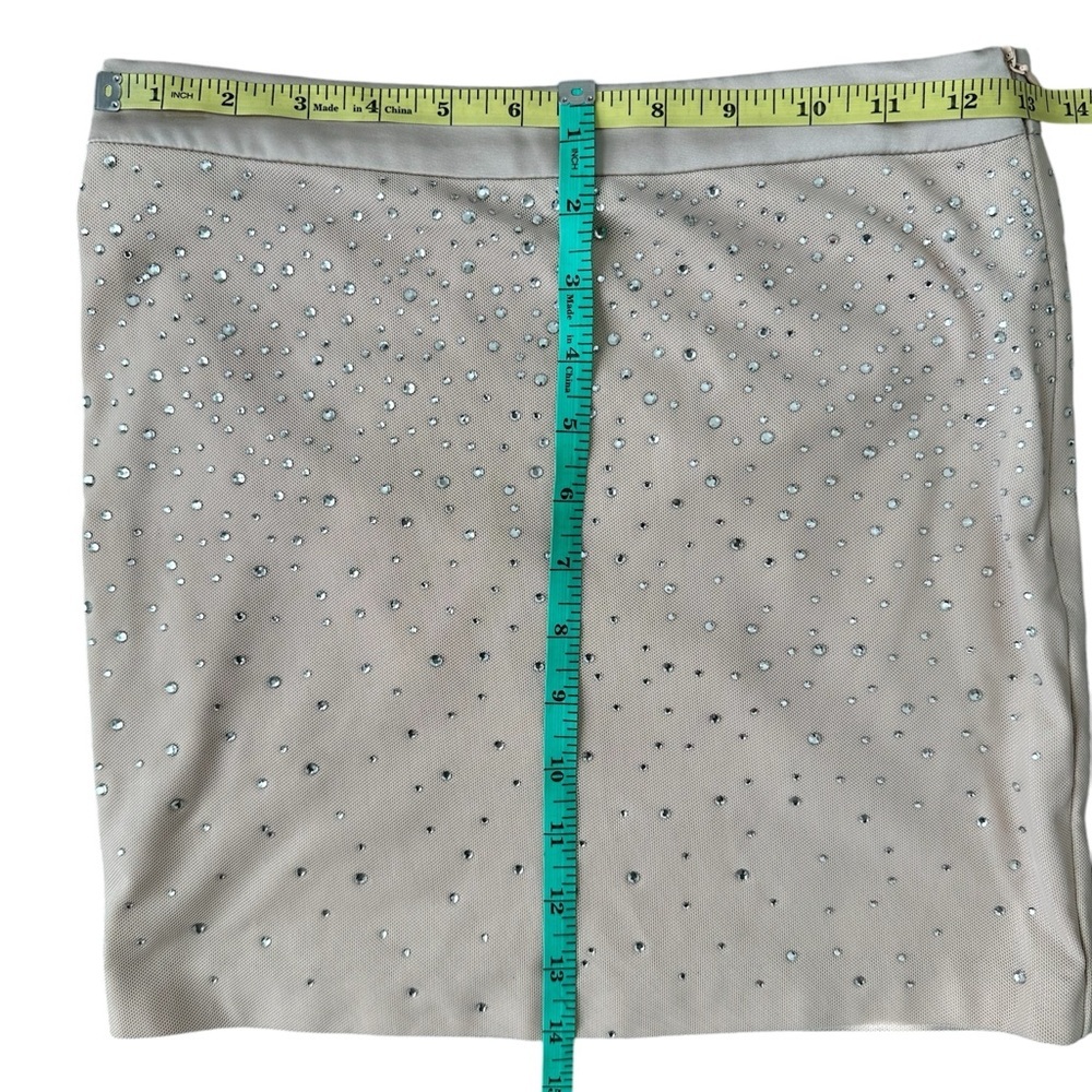 GENERATION LOVE Nina Crystal Mini Skirt in Bare Nude Women Size XS $225 MSRP NEW - Picture 15 of 15